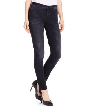 Calvin Klein Jeans Skinny Faux-pocket Jeggings, Washed Black Wash