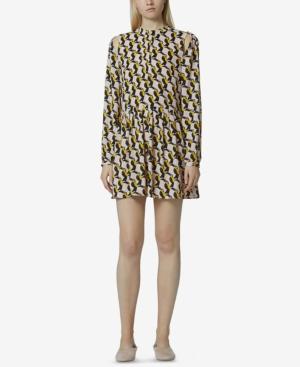 Avec Les Filles Cold-shoulder Drop-waist Dress