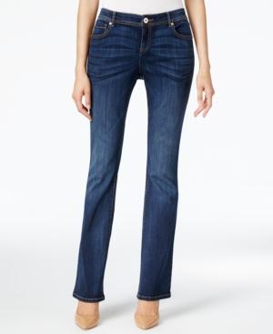 Inc International Concepts Indigo Wash Curvy Bootcut Jeans, Only At Macy's
