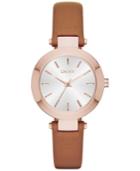 Dkny Women's Stanhope Brown Leather Strap Watch 28mm Ny2415