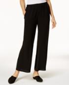 Eileen Fisher Silk Wide-leg Pants