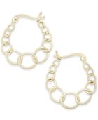 Giani Bernini Graduated Link Hoop Earrings In 18k Gold-plated Sterling Silver, Only At Macy's