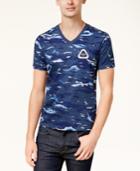 Armani Exchange Men's V-neck Camo T-shirt