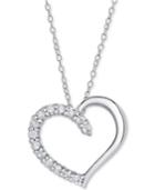 Diamond Heart Pendant Necklace (1/2 Ct. T.w.), 16 + 2 Extender