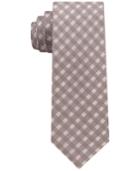 Dkny Men's Shadow Grid Silk Slim Tie