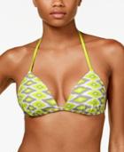 Hula Honey A Must Have Printed Molded Push-up Bikini Top Women's Swimsuit