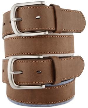 Levi's Leather Overlay Fabric Belt