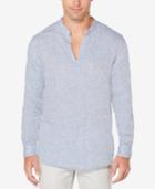 Perry Ellis Men's Chambray Popover Shirt