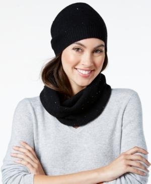 Charter Club Cashmere Sequined Hat & Infinity Scarf Set, Only At Macy's
