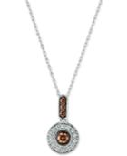 Le Vian Chocolatier Diamond Disc Pendant Necklace (1/4 Ct. T.w.) In 14k White Gold