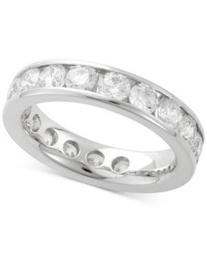 Diamond Channel Set Eternity Band (3 Ct. T.w.) In 14k White Gold