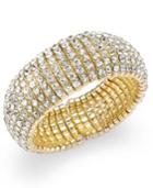 Inc International Concepts Gold-tone Crystal Stone Stretch Bracelet