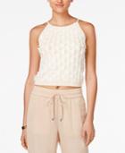 Bar Iii Sleeveless Fringe Top, Only At Macy's