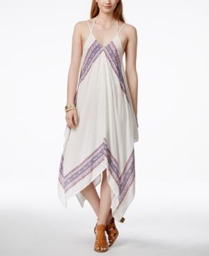 O'neill Juniors' Galaxy Border-print Handkerchief-hem Dress