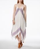 O'neill Juniors' Galaxy Border-print Handkerchief-hem Dress