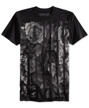 Ring Of Fire Floral Brush Stroke T-shirt