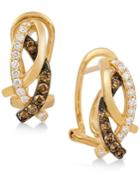 Le Vian Chocolatier Gladiator Weave Diamond Abstract (3/8 Ct. T.w.) Stud Earrings In 14k Gold