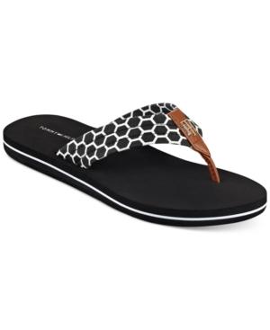 Tommy Hilfiger Cargo Honeycomb Flip-flop Sandals Women's Shoes