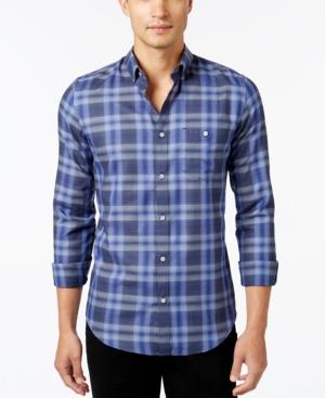 Calvin Klein Men's Plaid Long-sleeve Shirt