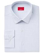 Alfani Men's Slim-fit Stretch Blue Bubble Dress Shirt, Only At Macy's
