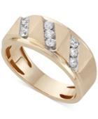 Men's Diamond Band Ring (1/2 Ct. T.w.) In 10k Gold