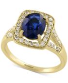 Royale Bleu By Effy Sapphire (1-9/10 Ct. T.w.) And Diamond (1/4 Ct. T.w.) Ring In 14k Gold
