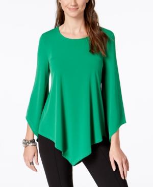 Alfani 3/4-sleeve Asymmetrical Top, Created For Macy's