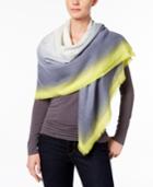 Vince Camuto Ombre Border Square Wrap & Scarf In One