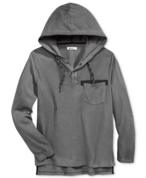 William Rast Men's Contrast Pocket Hoodie