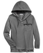 William Rast Men's Contrast Pocket Hoodie