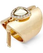 Thalia Sodi Gold-tone Stone, Crystal And Fringe Statement Ring, Created For Macy's