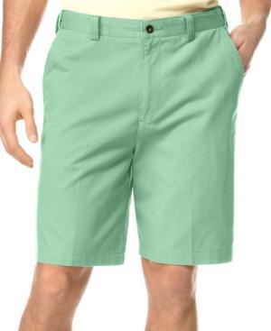 Geoffrey Beene Extender Waist Flat Front Shorts