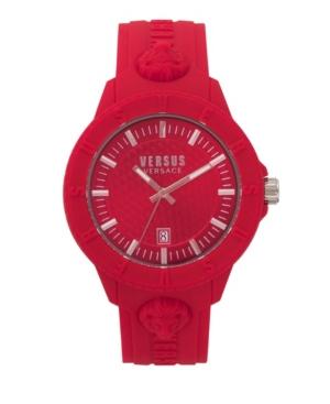 Versus Unisex Tokyo 43mm Red Silicone Watch