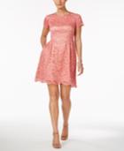Vince Camuto Lace Fit & Flare Dress