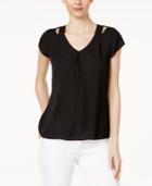 Calvin Klein V-neck Cutout Top