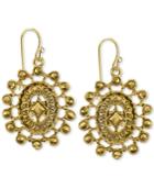 2028 Gold-tone Oval Filigree Drop Earrings, A Macy's Exclusive Style