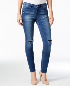 Calvin Klein Jeans Ripped Ivy Wash Ankle Skinny Jeans