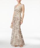 Tadashi Shoji Sleeveless V-neck Lace Gown