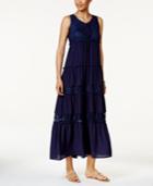 Ny Collection Lace-up Maxi Dress