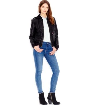 Levi's Hooded Faux-leather Bomber Jacket