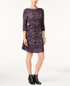 Style & Co Jacquard Sweater Dress, Created For Macy's