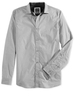Armani Exchange Men's Circle Dot-print Shirt