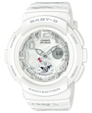 G-shock Women's Analog-digital Hello Kitty White Resin Strap Watch 44.3mm - A Limited Edition