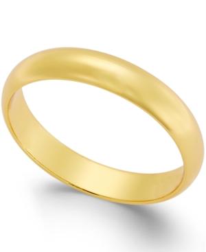 Giani Bernini Polished Band In 24k Gold Over Sterling Silver