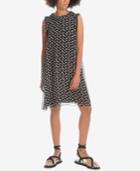 Max Studio London Pleated Ruffle-trim Dress, Created For Macy's