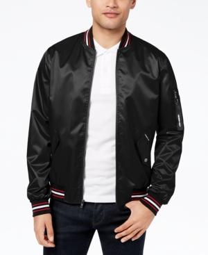 Members Only Men's Striped-trim Bomber Jacket