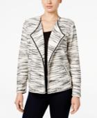 Style & Co. Space-dyed Draped Jacket, Only At Macy's