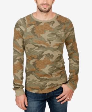 Lucky Brand Mens Camo-print Thermal Shirt