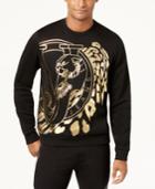 Versace Men's Gold Foil Graphic-print Sweatshirt