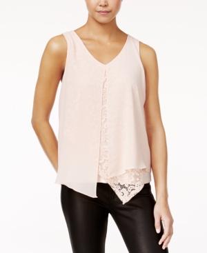 Bcx Juniors' Split-front Lace Top